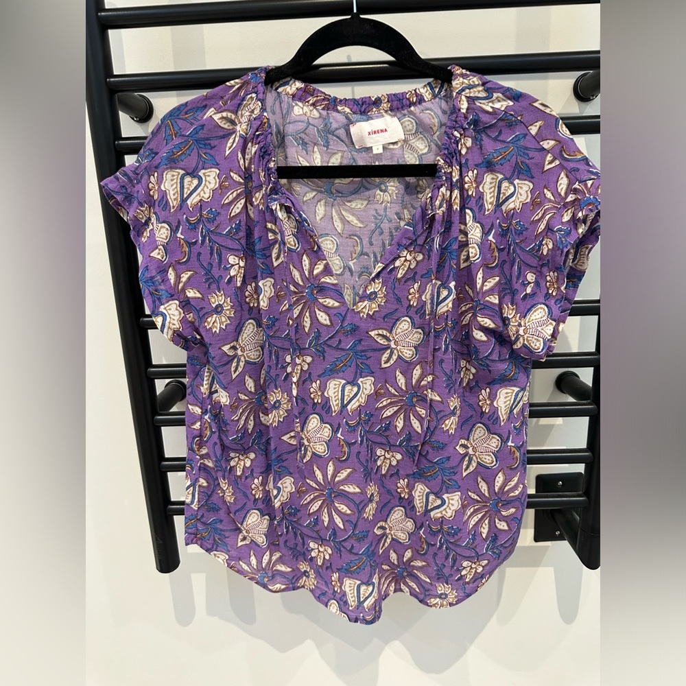Xirena floral boho like top size S